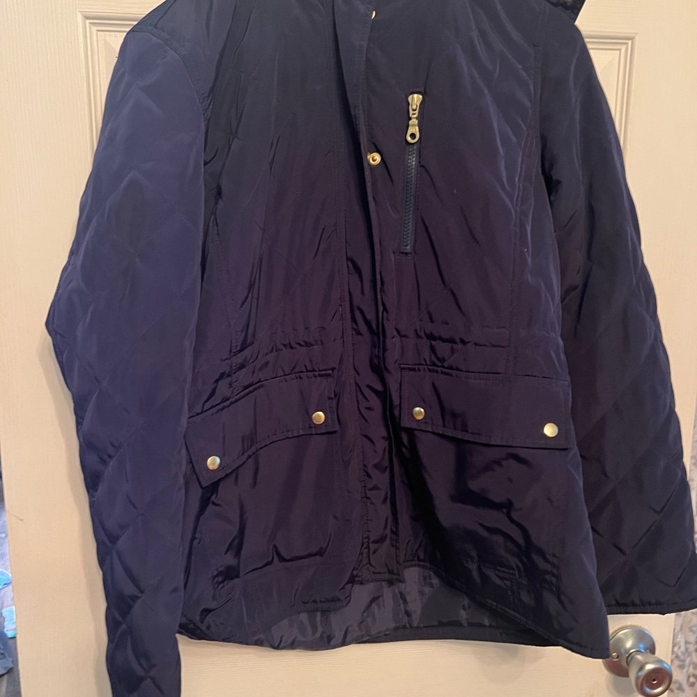 Old Navy Women's Quilted Jacket - Navy Blue